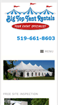 Mobile Screenshot of bigtoptents.com